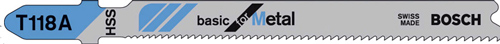 Bild von Bosch Stichsägeblatt 5Stk. T 118 A