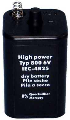 Bild von Ersatzbatterie 6 Volt für Baustellenlampe