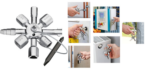 Bild von Knipex Schaltschrankschlüssel Universal Twin-Key