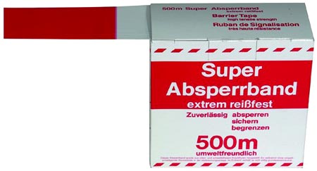 Bild von Absperrbänder reissfest 500m/80mm
