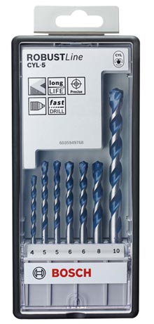 Bild von Bosch Betonbohrer-Set Robust  Line CYL-5 7-teilig