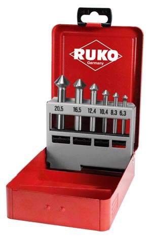 Bild von Ruko Kegel- und Entgratsenker-Satz HSS