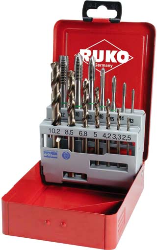 Bild von Ruko Maschinengewindebohrer-Satz HSS-Cobalt M3-M12