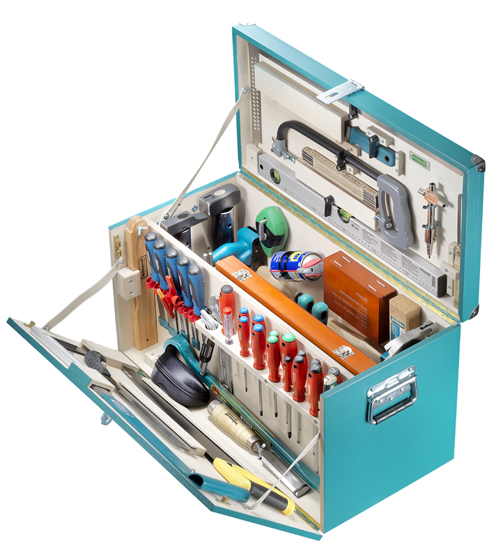 Bild von Technocraft Zimmerei-Werkzeugkiste \"Massiv\" 167tlg