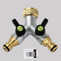 Bild von Tegufix Y-Verteiler G 3/4\"  Kugelventil +Stecknip.
