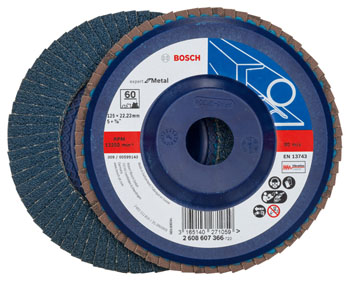 Bild von Bosch Fächerschleifscheibe 125mm gerade P60