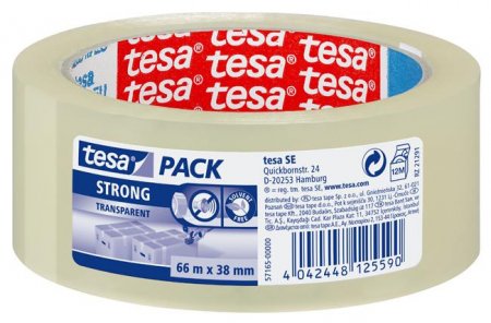 Bild von Tesapack PP transparent 66m/38mm