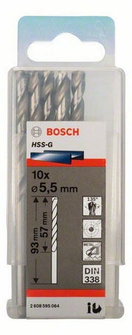 Bild von Bosch Metallbohrer HSS-G 2,0mm 10Stück