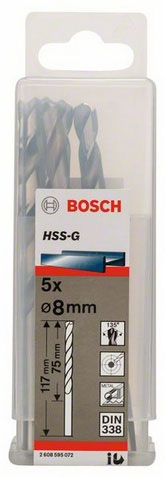 Bild von Bosch Metallbohrer HSS-G 10,2mm 5Stück