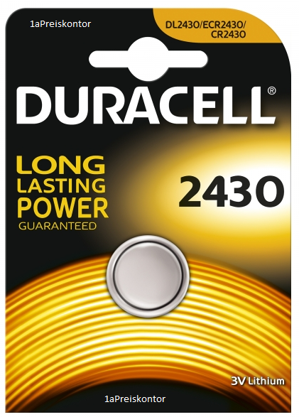 Bild von Duracell Knopfbatterie 3V Lithium/CR2430