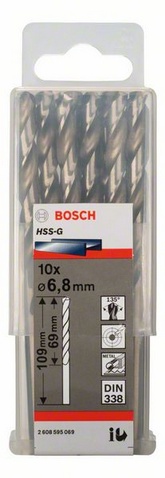 Bild von Bosch Metallbohrer HSS-G 6,8mm 10Stück