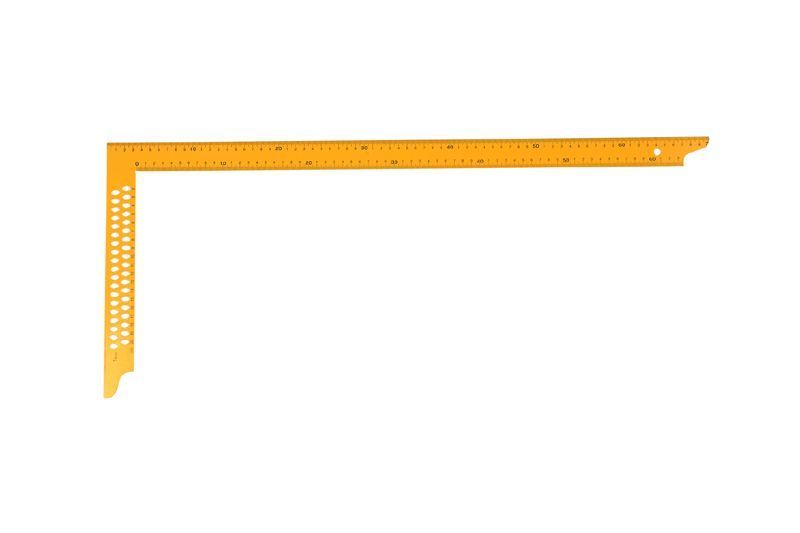 Bild von Zimmermannswinkel 700x350mm gelb,beids. Skalierung