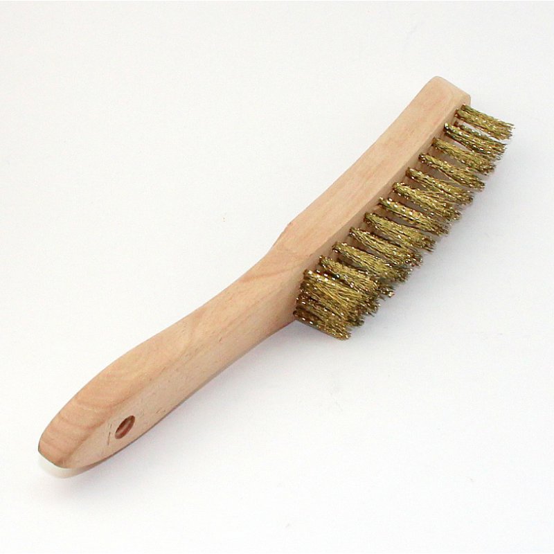 Bild von Messingdrahtbürste mit Stiel 0.25mm, 3 Reihen