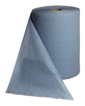 Bild von Papierrolle blau 3-lagig Industrie 38x36cm 1000Bl.