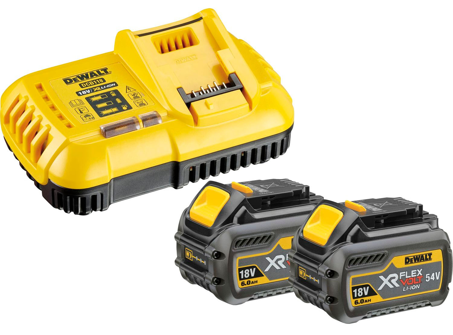 Bild von DeWalt Basis-Set 54V 2x FlexVolt-Akku 6Ah