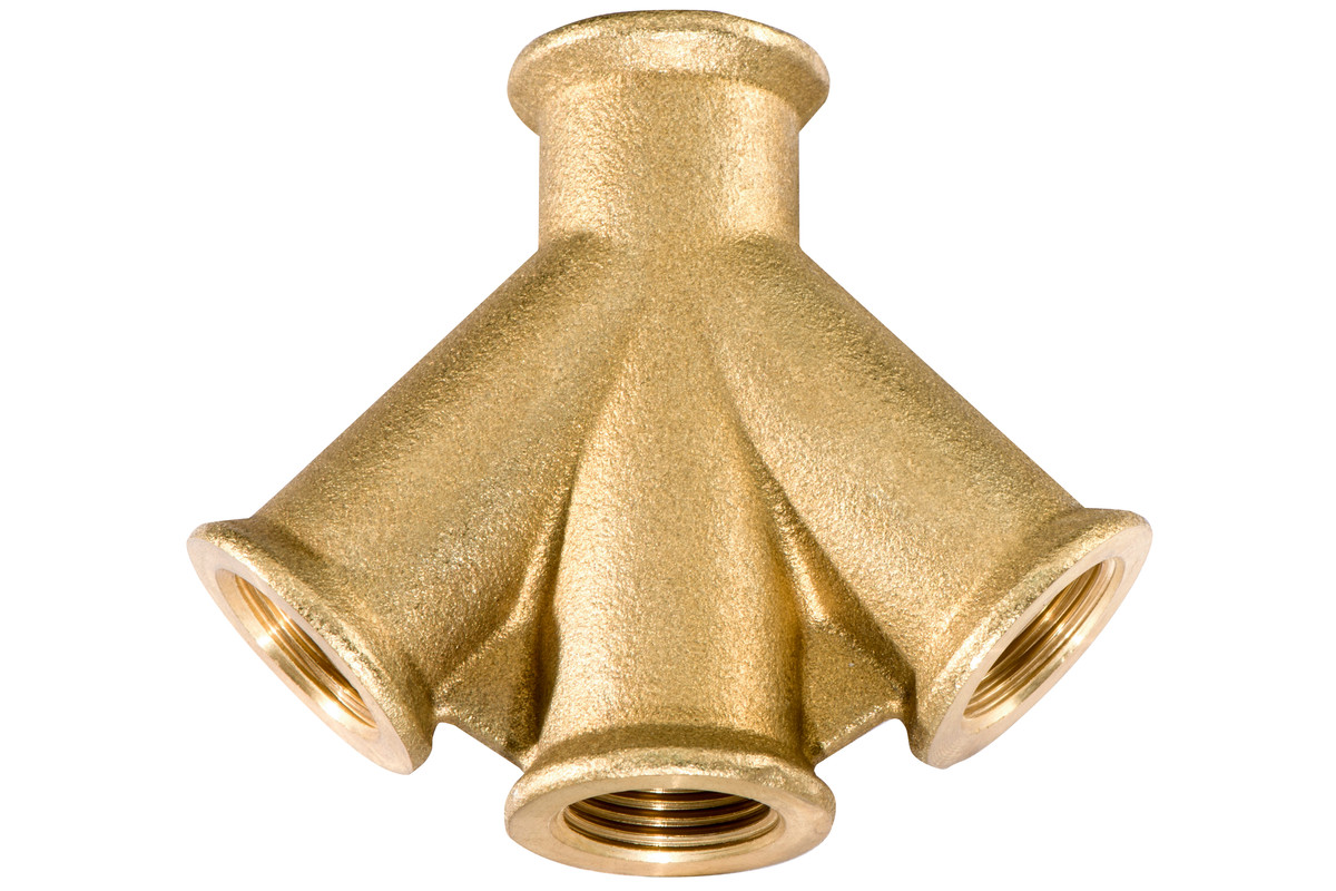 Bild von Metabo Druckluftverteiler, 3-Leitig 4x3/8\" IG