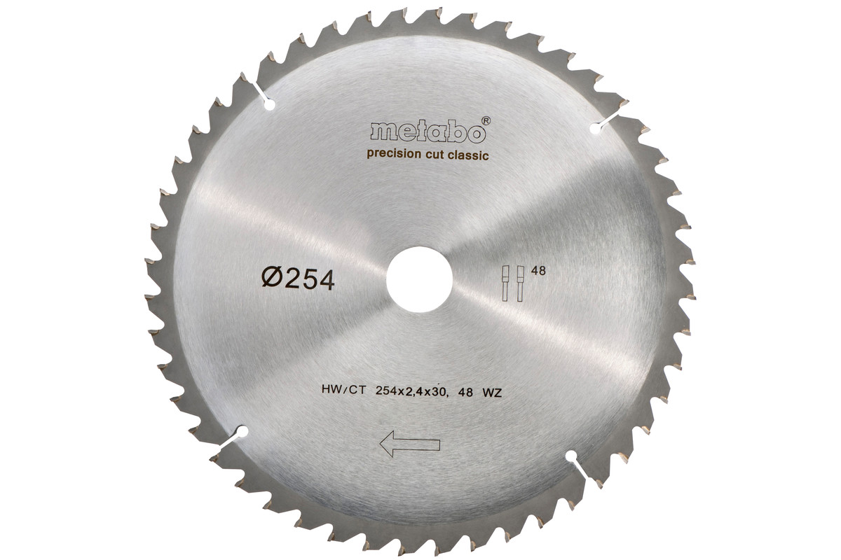 Bild von Metabo Kreissägeblatt classic Holz 254x30mm 48Z