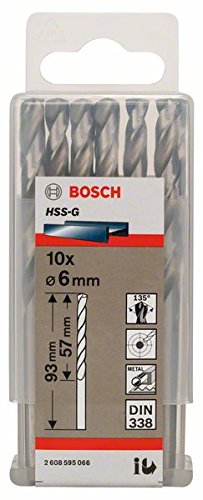 Bild von Bosch Metallbohrer HSS-G 6,0mm 10Stück