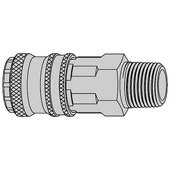 Bild von CEJN Druckluft-Sicherheitskupplung m. AG 1/4\"