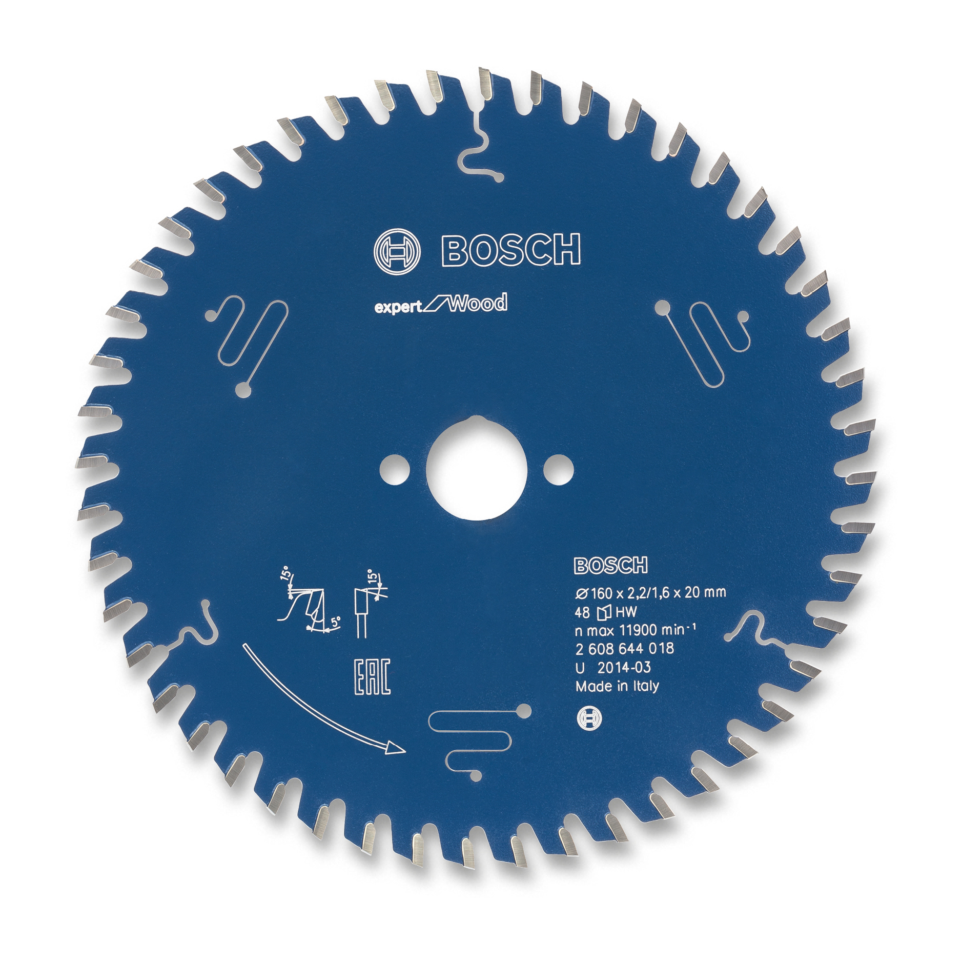 Bild von Bosch Kreissägeblatt für Holz 165x20x2.6mm 48WZ