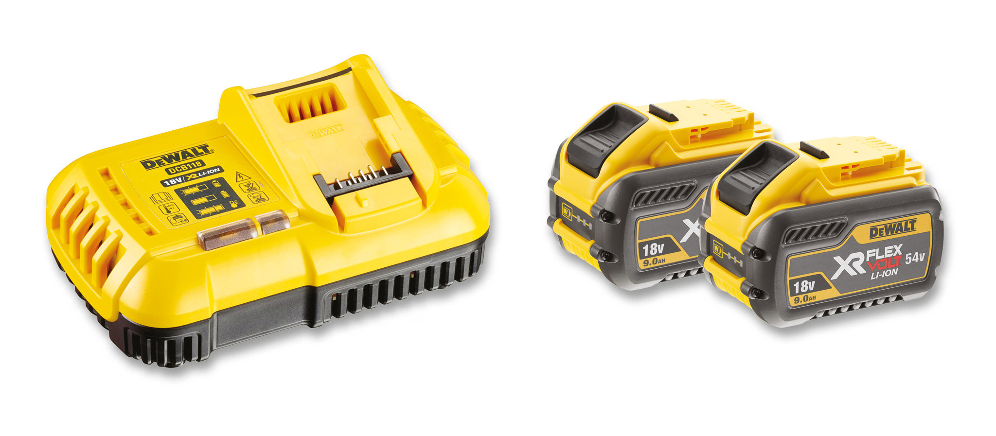 Bild von DeWalt Basis-Set 54V 2x FlexVolt-Akku 9Ah