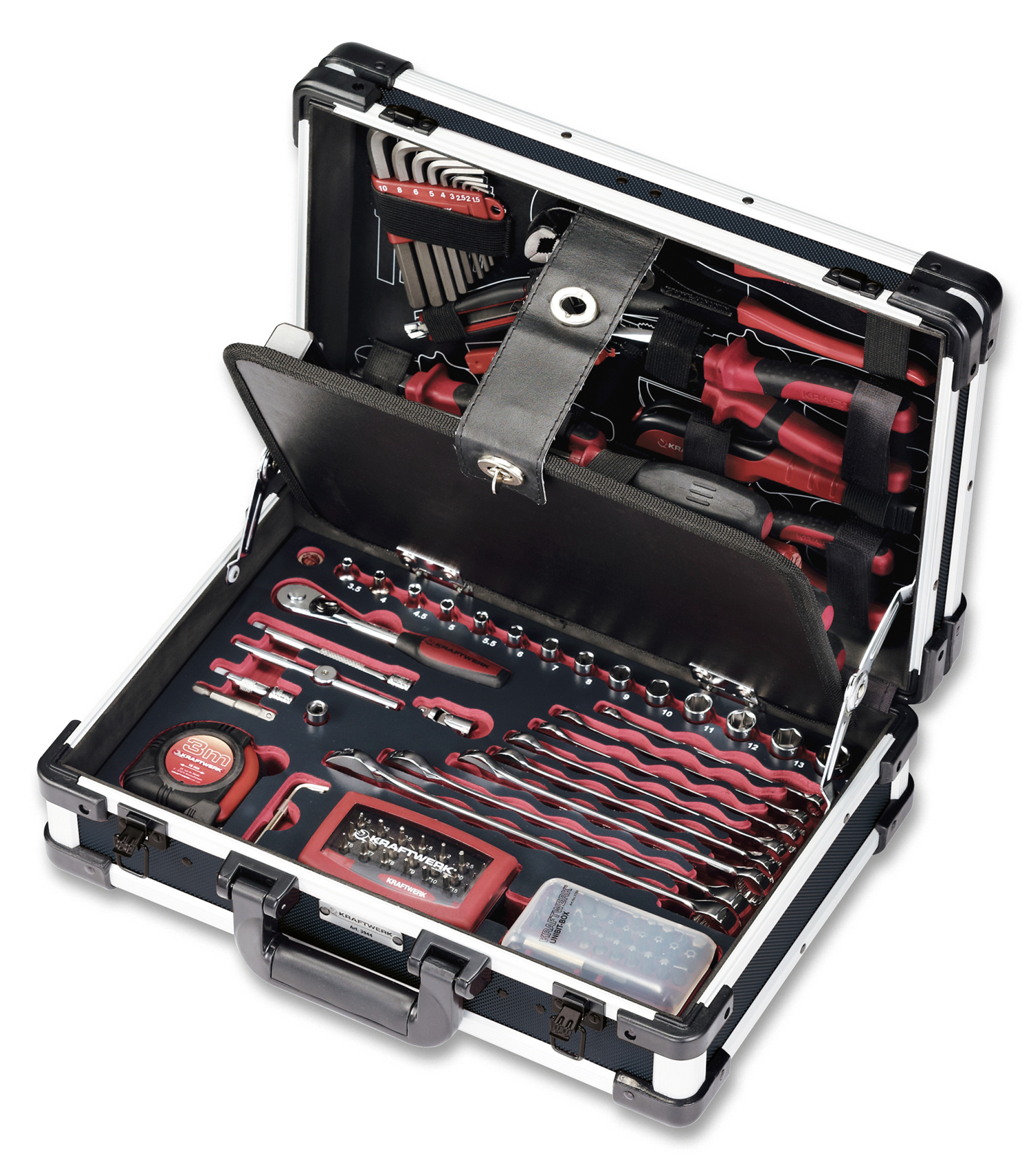 Bild von Kraftwerk Werkzeugkoffer-Profi-Alu 123-teilig