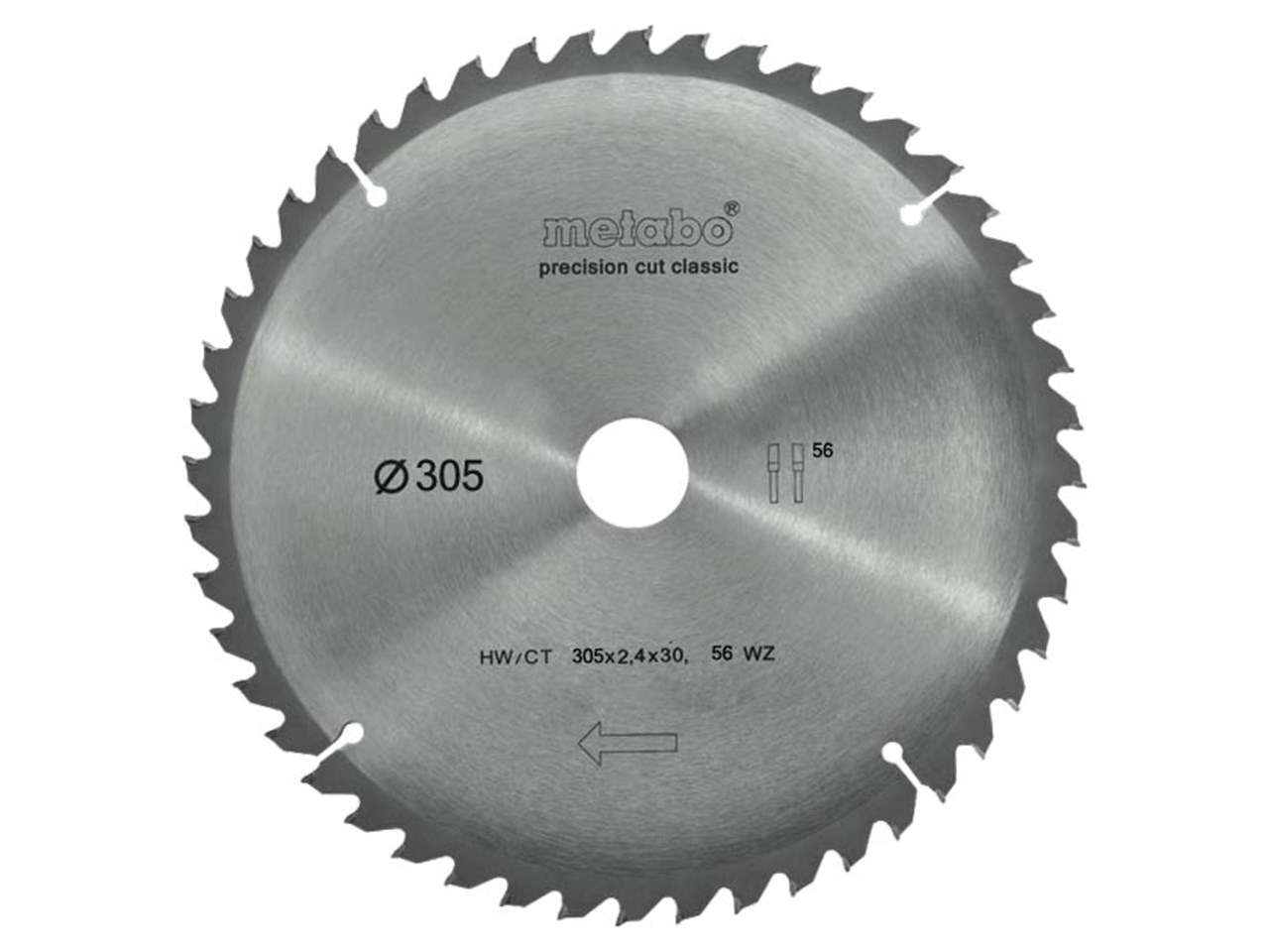 Bild von Metabo Kreissägeblatt classic Holz 305x30mm 56Z