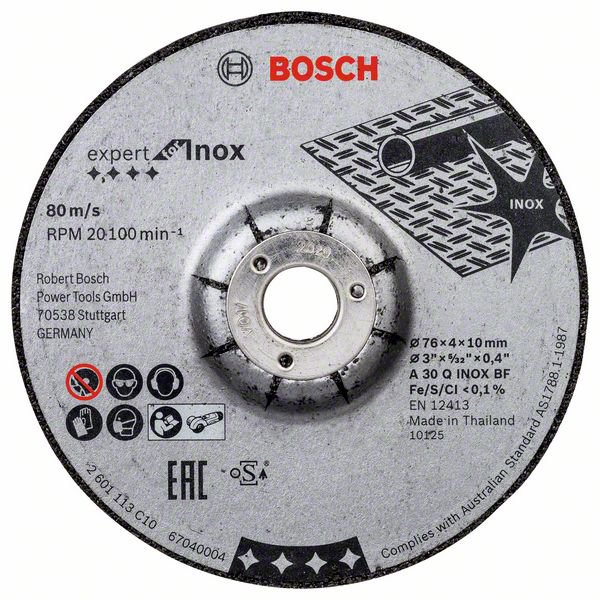 Bild von Bosch Schruppscheibe 76mm Expert for Inox 2Stk.