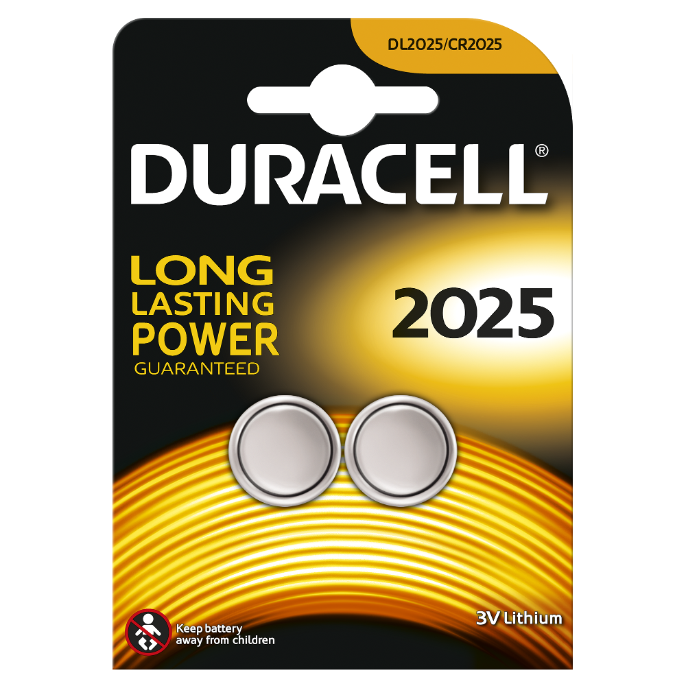 Bild von Duracell Batterie 3V Lithium CR2025 Doppelpack
