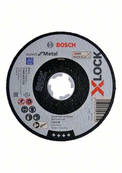 Bild von Bosch X-Lock Trennscheibe, 125x2.5mm EfM ger.