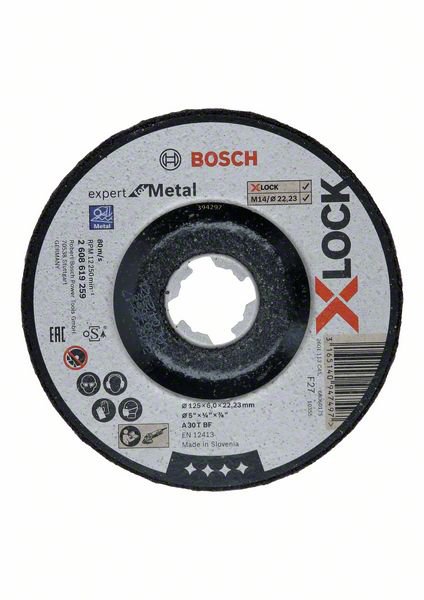 Bild von Bosch X-Lock Schruppscheibe, 125x6mm EfM gekr.