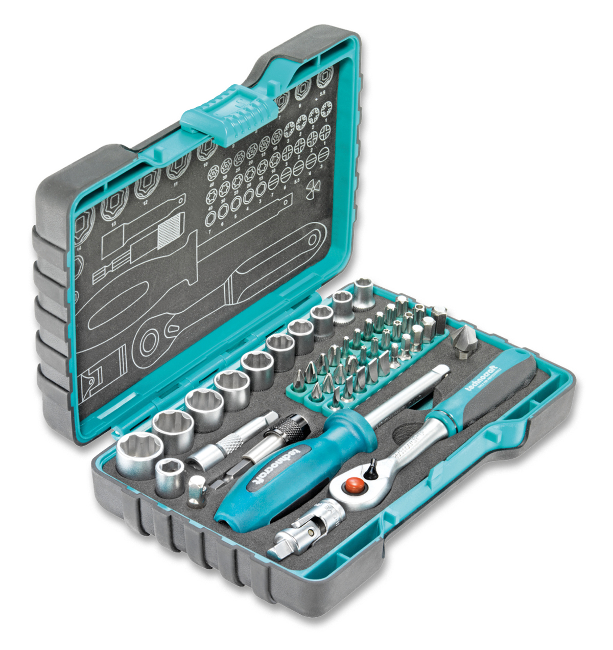 Bild von Technocraft Steckschlüssel-Satz 1/4\" Pro 48