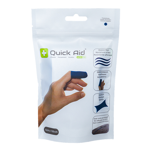 Bild von Quick-Aid Selbstklebepflaster blau 1m, Latexfrei