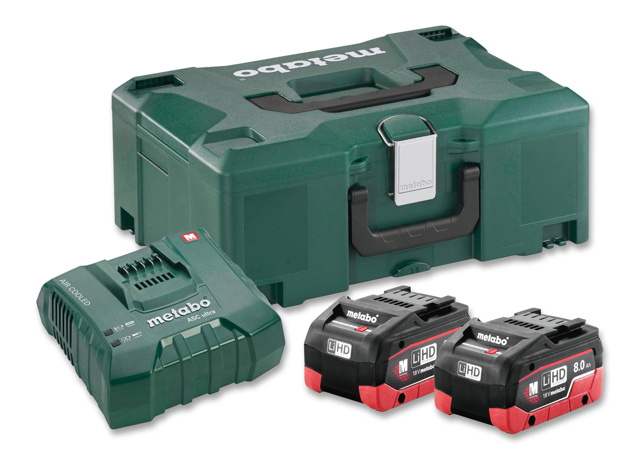 Bild von Metabo Basis-Set 2x 8.0Ah LiHD mit Ladegerät