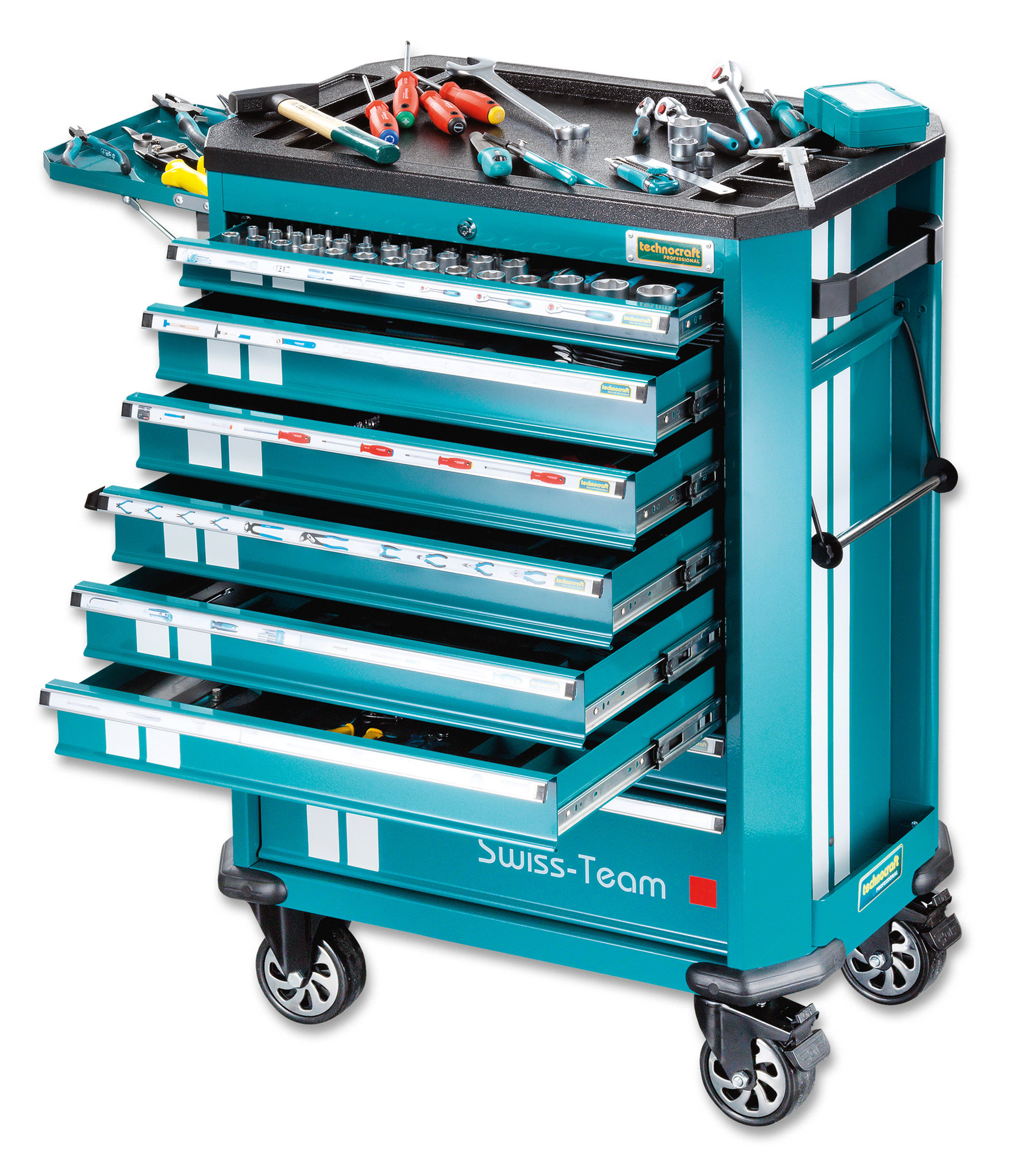 Bild von Technocraft Werkstattwagen Swiss Team 297-tlg.