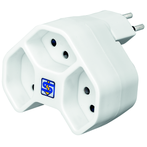 Bild von Steffen Mehrfachadapter weiss 3xT13 drehbar