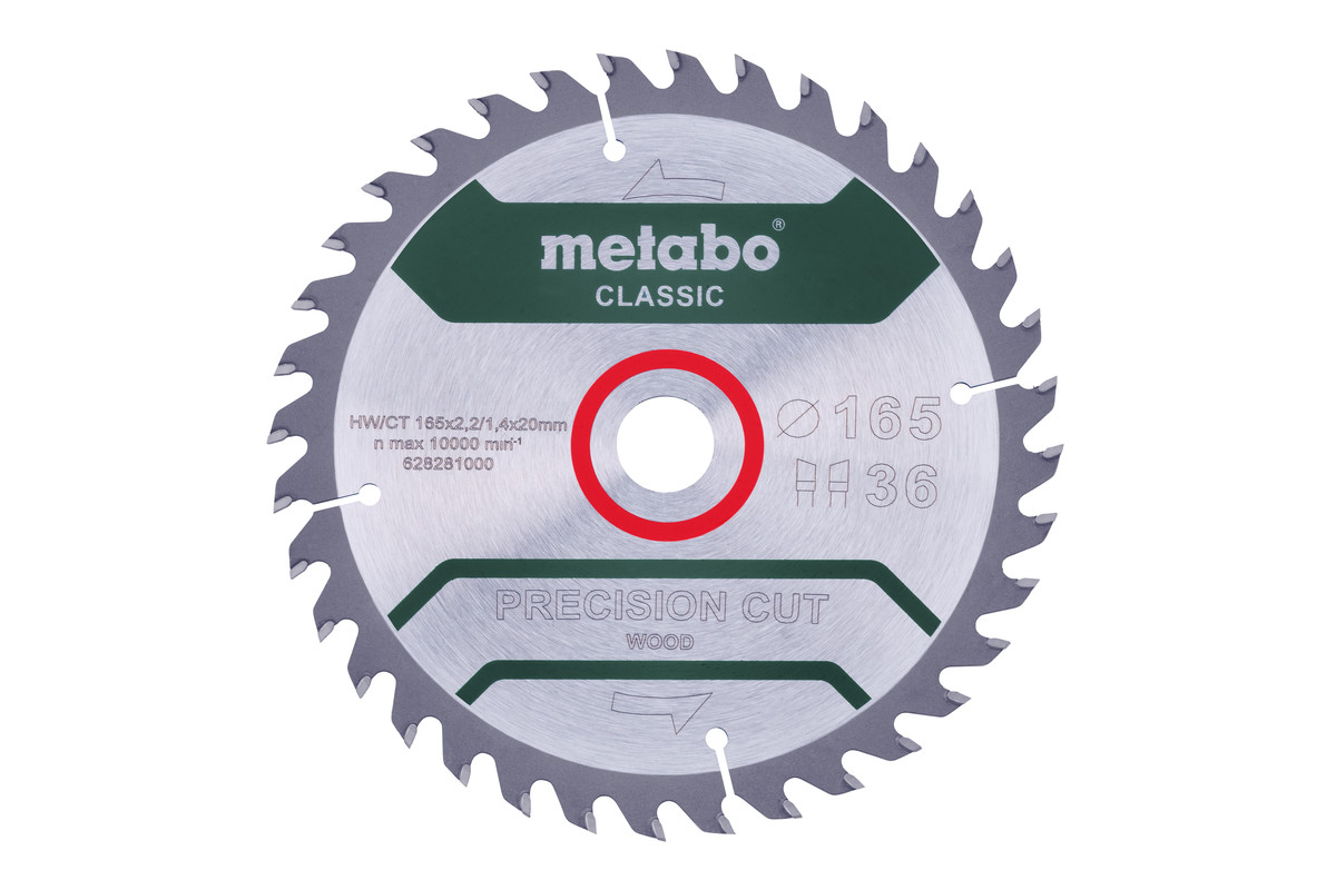 Bild von Metabo Kreissägeblatt PWC 165x20mm 36WZ