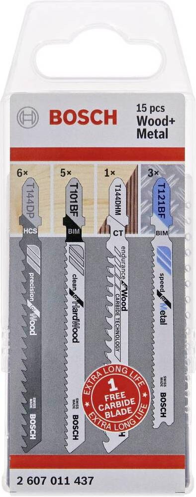 Bild von Bosch Stichsägeblätter-Set Super Wood/Metal 15