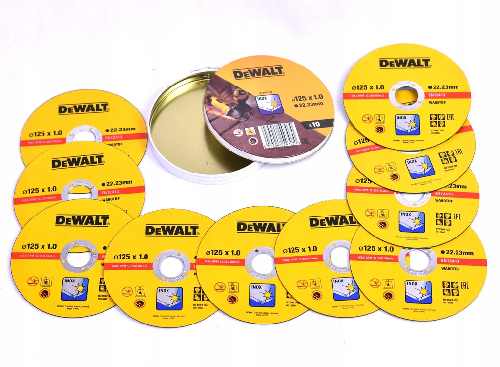 Bild von DeWalt Trennscheiben INOX Ã˜125 10tlg.