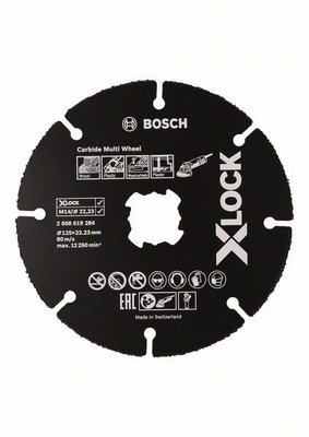Bild von Bosch X-Lock Trennscheibe CarbideMultiWheel 125mm