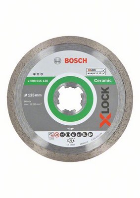 Bild von Bosch X-Lock Diamanttrennscheiben Ceramic 125mm