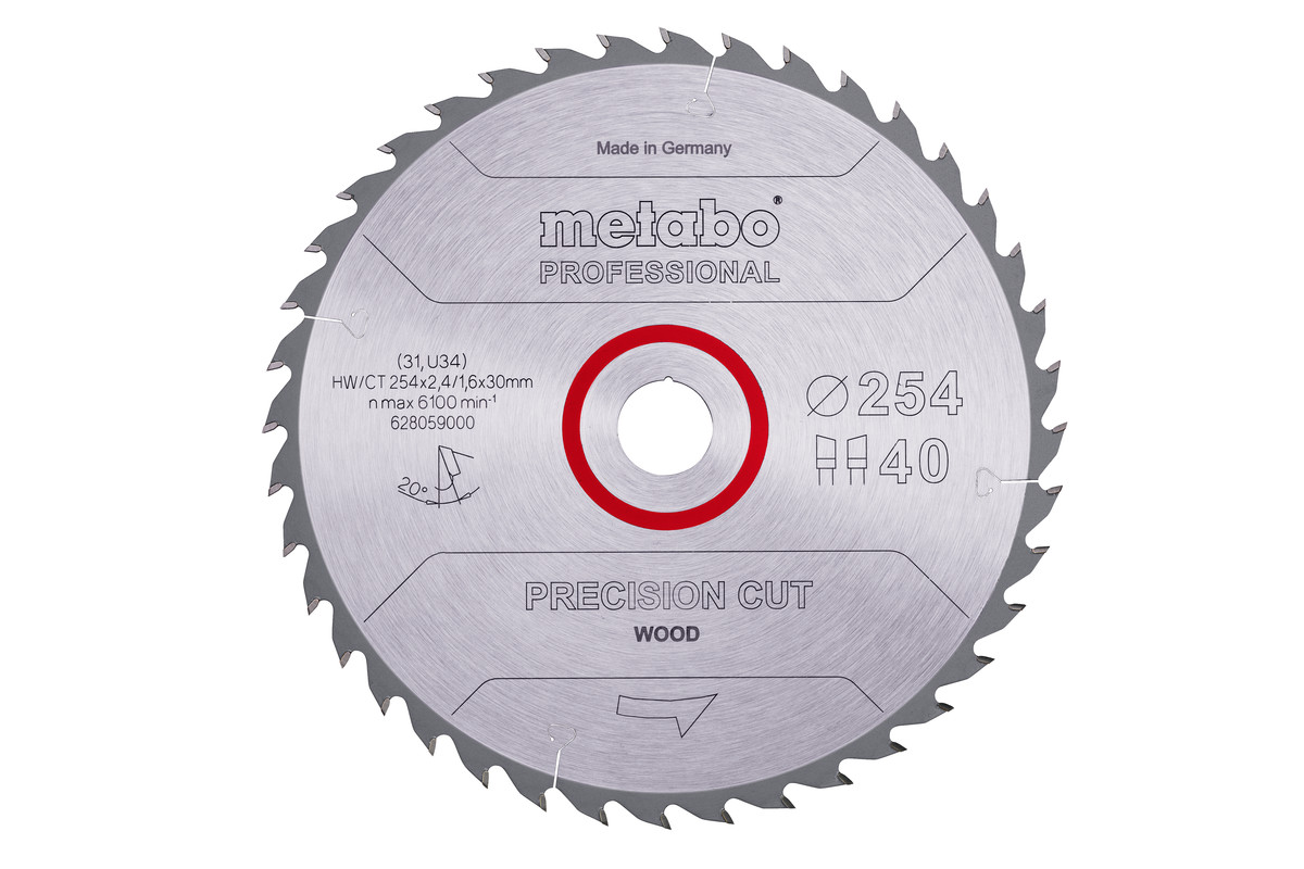 Bild von Metabo Kreissägeblatt PCP 254x30 40WZ