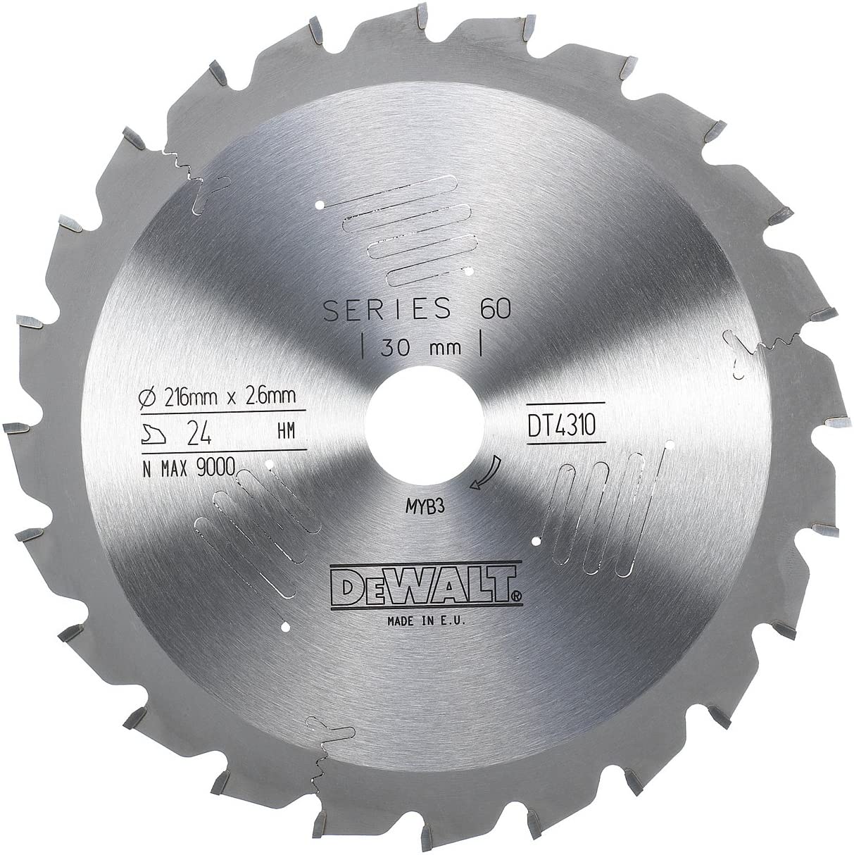 Bild von DeWalt Stationärsägeblatt 60 216x30x2.6mm 24Z