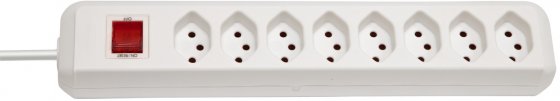Bild von Brennenstuhl Steckdosenleiste 8fach weiss 2m