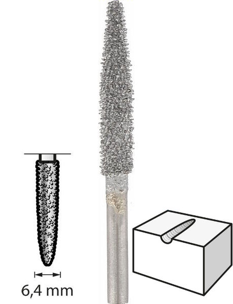 Bild von Dremel Wolfram-Karbid Fräsmesser 6.4