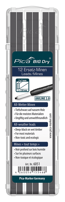 Bild von Pica Ersatzminen Big-Dry wetterfest