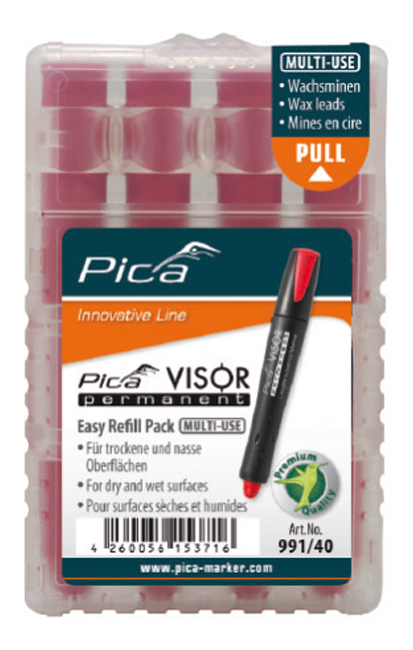 Bild von Pica Ersatzminenset Visor rot