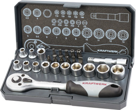 Bild von Kraftwerk Steckschlüsselsatz 1/4\" 26-teilig