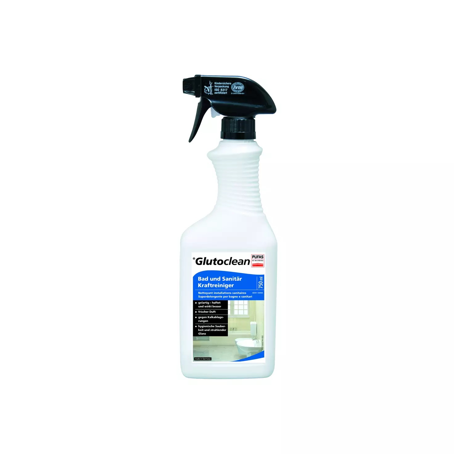 Bild von Glutoclean Bad und Sanitär Kraftreiniger, 750ml