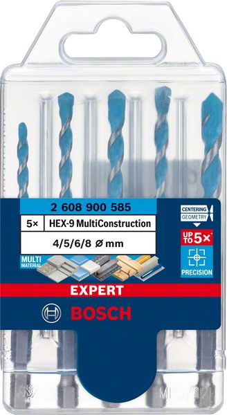 Bild von Bosch HEX-9 MC Bohrer-Set, 5tlg 4/5/6/8 Expert